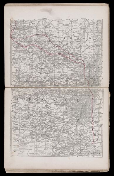 Rand McNally war map of the French and American front strategic map of the battle ground in Northern France from St. Mihiel of the Swiss border