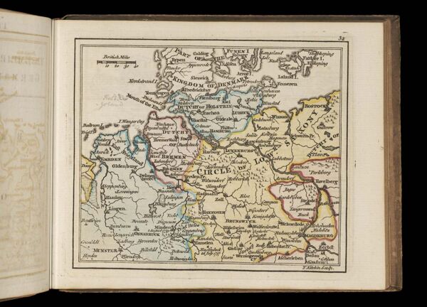 [Map of the Holy Roman Empire centered on Hannover]