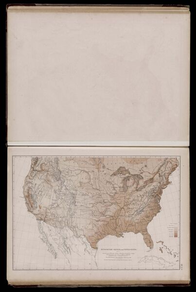 Hypsometric sketch of the United States the level curves of 400 and 800 feet of elevation constructe by A. Gugot the level curves of 2000 4000 and 8000 feet of elevation constructed by Cha's A. Schott Asst. U.S. Coast Survey reproduced from the 