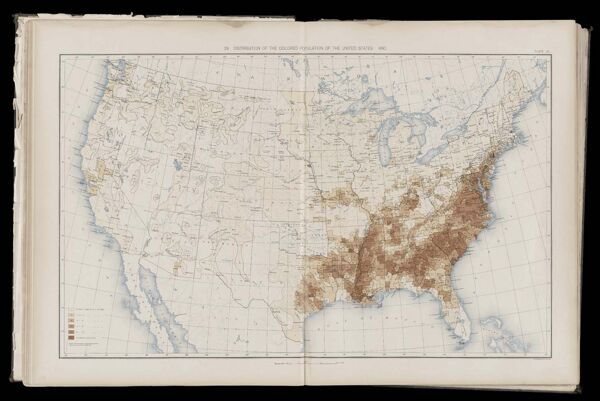 Distribution of the colored population of the United States 1890