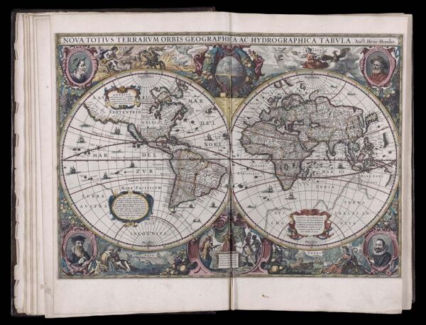 Nova totius terrarum orbis geographica ac hydrographica tabula. || New geographic and hydrographic map of the the whole world.