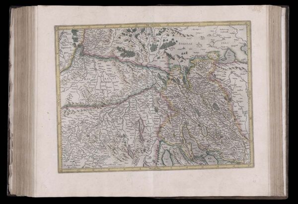 [Untitled map prefaced by previous page's title text: Zurichgow, et province de Basle.]