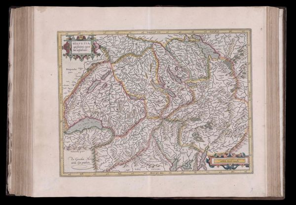 Helvetia. cum finitimus regionibus confaederatis.