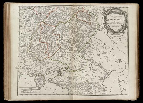 Partie Méridionale de la Russie Européenne ou sont distinguées exactement toutes les provinces, d'aprés le détail de l'Atlas Russien; Par le Sr. Robert de Vaugondy fils Géographe ordinaire du Roi Avec privilege 1752.