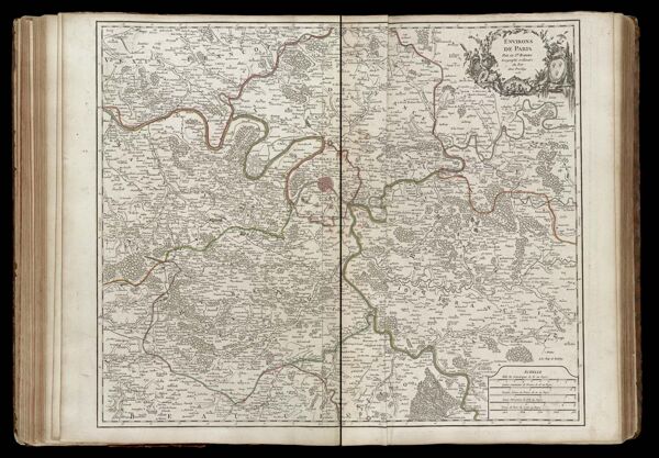 Environs de Paris Par le Sr. Robert geographe ordinaire du Roi. Avec privilege 1753.