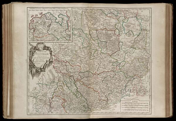 Cercle de Westphalie divisé en tous ses etats et souverainetés, Par le Sr. Robert Geographe ordinaire du Roy. Avec privilége. 1751.