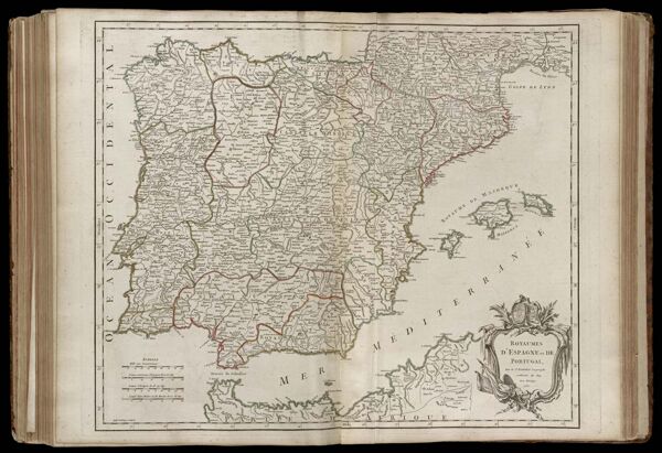 Royaumes d'Espagne et de Portugal, Par le Sr. Robert Geographe ordinaire du Roy. Avec Privilege, 1750.