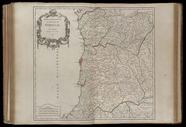 Partie septentrionale du Royaume de Portugal. Par le Sr. Robert Géographe ordinaire du Roy. Avec privilege. 1751.