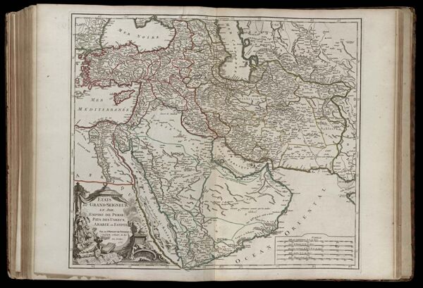 Etats du Grand-Seigneur en Asie, empire de Perse, pays des Usbecs, Arabie et Egypte. Par le Sr. Robert de Vaugondy fils, Geographe ordinaire du Roi. Avec privilege. 1753.