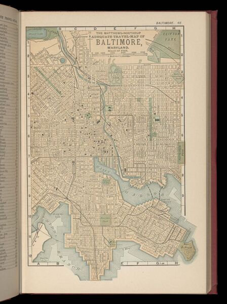 The Matthews-Northurp adequate travel map of Baltimore, Maryland