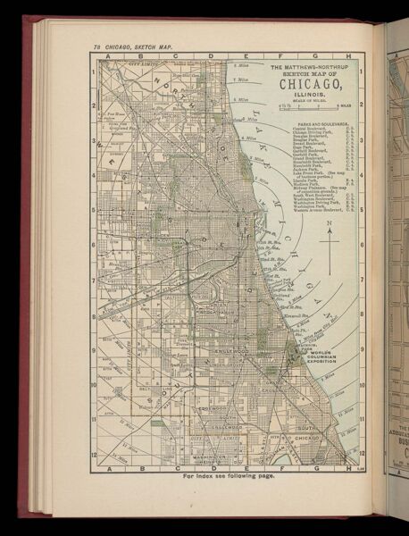 The Matthews-Northrup sketch map of Chicago, Illinois