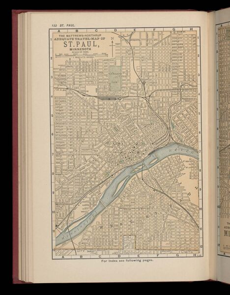 The Matthews-Northrup adequate travel map of St. Paul, Minnesota