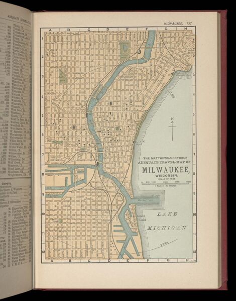 The Matthews-Northrup adequate travel map of Milwaukee, Wisconsin