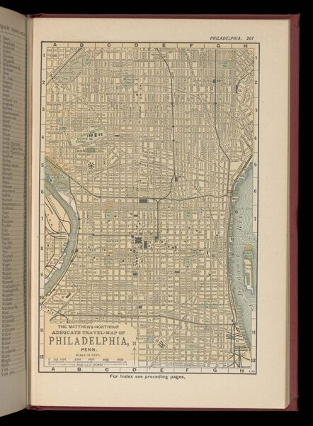 The Matthews-Northrup adequate travel map of Philadelphia, Penn.
