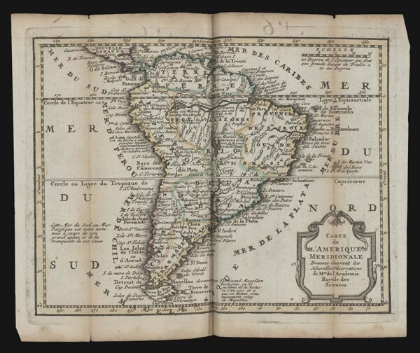 Carte de L'Amerique Meridionale...