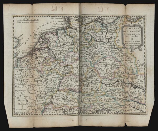 L' Empire d' Allemagne divisé en ses dix Cercles et Austre Estats. Dressé sur les Memoires les plus Noveaux.