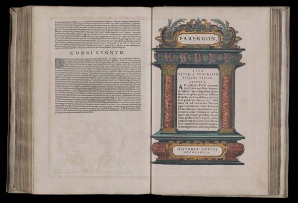 Parergon, sive veteris geograpiae aliquot tabulae... ...Historiae oculus geographia.
