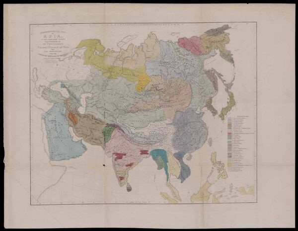 Ethnographical Map of Asia in the earliest times, illustrative of Dr. Prichard's Natural History of Man and his Researches into the Physical History of Mankind (from Ethnographical Maps Illustrative of 