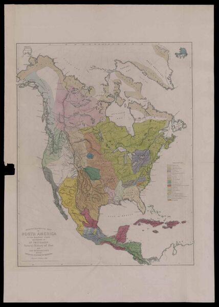 Ethnographical Map of N. America in the earliest times, illustrative of Dr. Prichard's Natural History of Man and his Researches into the Physical History of Mankind (from Ethnographical Maps Illustrative of 