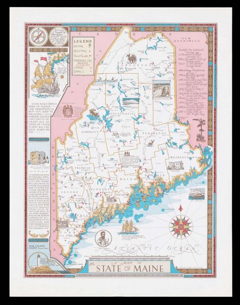 A Map of the State of Maine