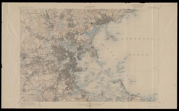 Boston and vicinity, Massachusetts : topography