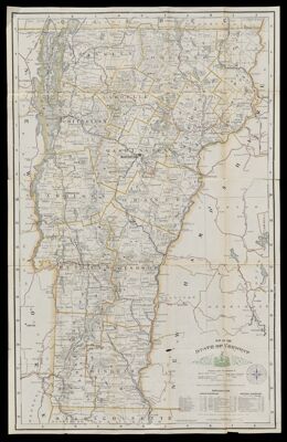 Map of the state of Vermont prepared under the direction of Public Service Commission of the state of Vermont; George F. Cram, engraver and publisher.