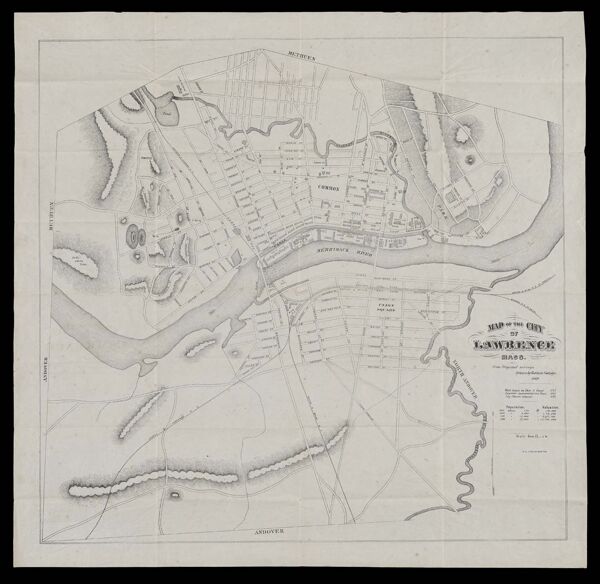 Map of the city of Lawrence, Mass. from original surveys drawn by Baldwin Coolidge