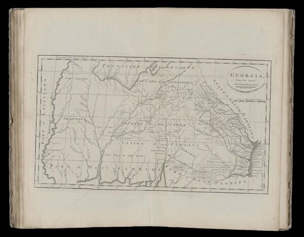 Georgia, from the latest Authorities. W. Barker, sculp. Engraved for Carey's American Edition of Guthrie's Geography