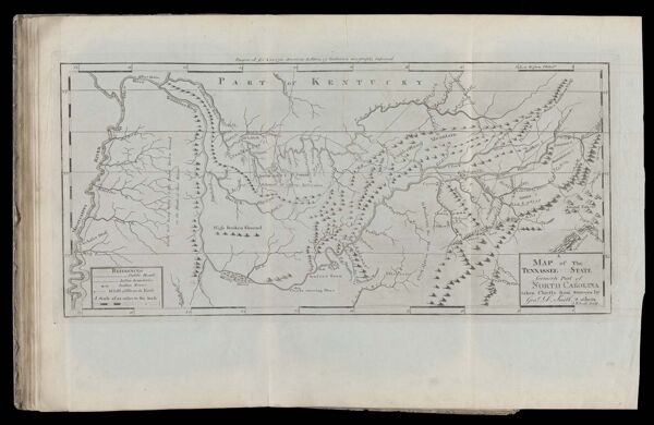 A Map of The Tennassee State formerly Part of North Carolina taken Chiefly from Surveys by Genl. D. Smith. & others J.T. Scott Sculp.