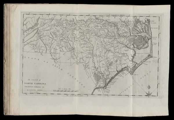 The State of North Carolina from the best Authorities, &c. by Samuel Lewis. Engraved by Vallance.