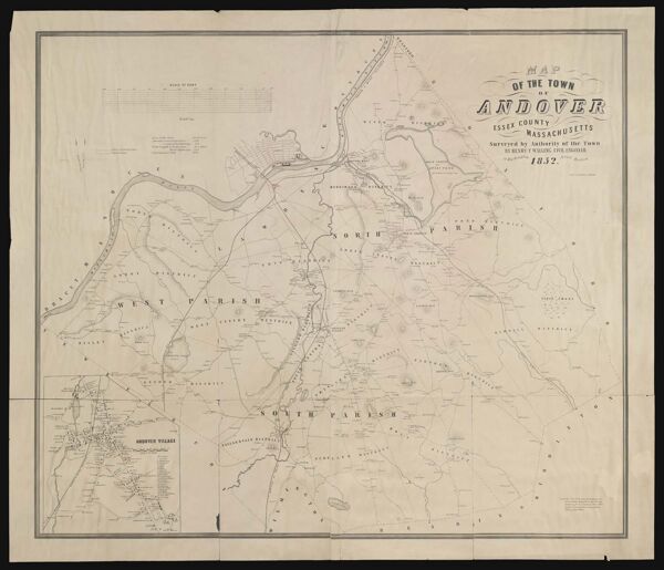 Map of the town of Andover, Essex County, Massachusetts surveyed by authority of the town by Henry F. Walling