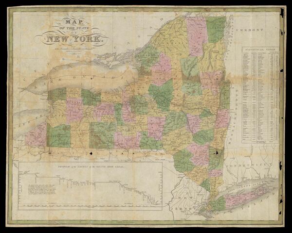 Map of the state of New York