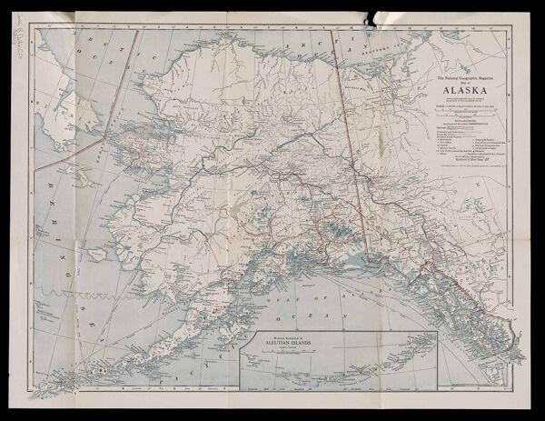 Map of Alaska : showing latest explorations by U.S. Geological Survey and U.S. Coast and Geodetic Survey