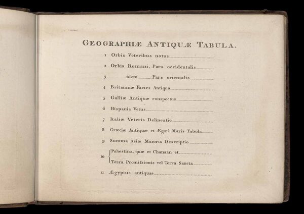 Geographiae Antiquae Tabula