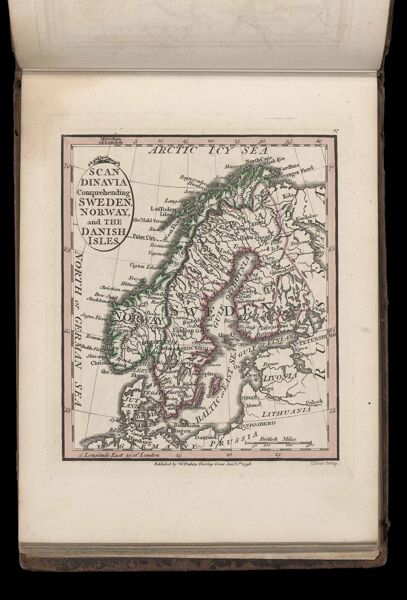Scandinavia comprehending Sweden, Norway, and the Danish Isles.