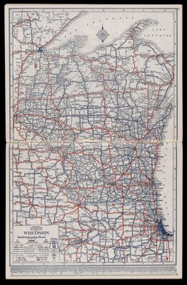 Highway Atlas of the United States and Canada : A Map of every State in the United States, also southern Canada, with index to towns showing population