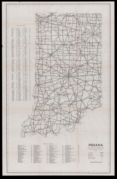 Indiana, a guide to the Hoosier state, compiled by workers of the Writers' Program of the Work projects administration in the state of Indiana