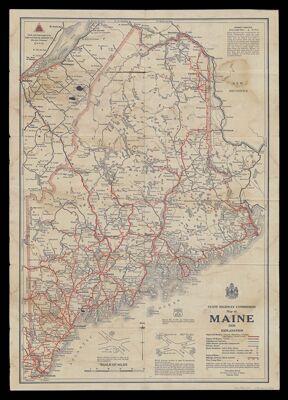 State Highway Commission map of Maine, 1930