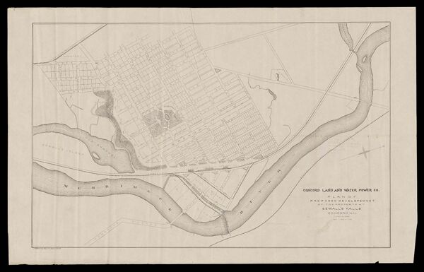Plan of proposed development of the property at Sewall's Falls Concord, NH