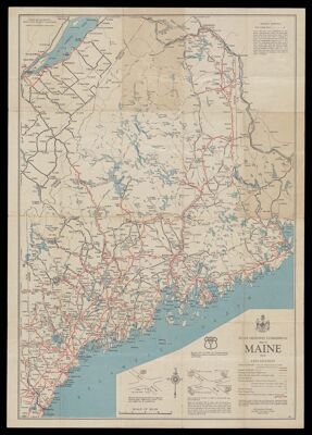 State Highway Commission map of Maine 1931