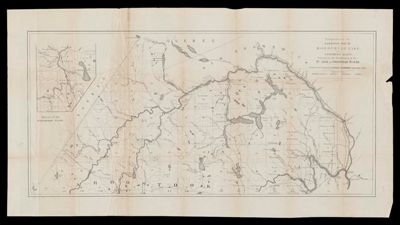 Supplement to Hubbards map of Moosehead Lake and northern Maine : embracing the headwaters of the St. John and Aroostook Rivers