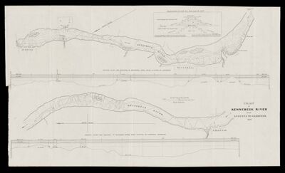 Chart of Kennebeck River from Augusta to Gardiner