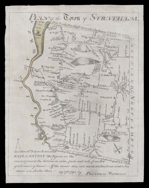 Plan of the town of Stratham : July 17th 1794