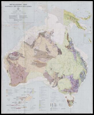 Metallogenic map, Australia and Papua New Guinea