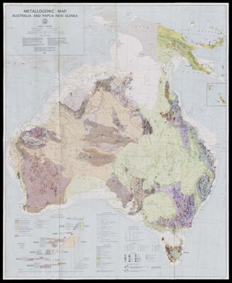 Metallogenic map, Australia and Papua New Guinea