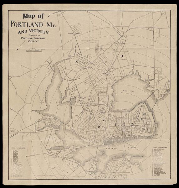 Map of Portland Me. and vicinity