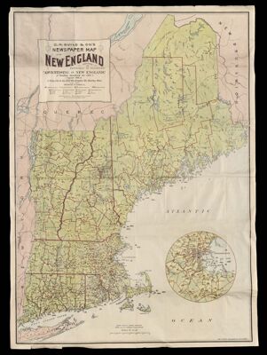 C. H. Guild & Co.'s Newspaper Map of New England