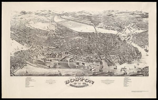 View of Boston, Massachusetts 1880