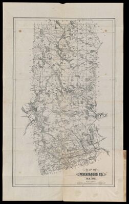 Map of Piscataquis Co. Maine