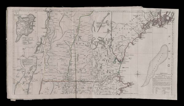 A Map of the most inhabited part of New England containing the Provinces of Massachusetts Bay and New Hampshire with the Colonies of Conecticut [sic] and Rhode Island Divided into Counties and Townships. The wole [sic] composed from the Actual Surveys and its Situation adjusted by Astronomical Observations [Part 1]